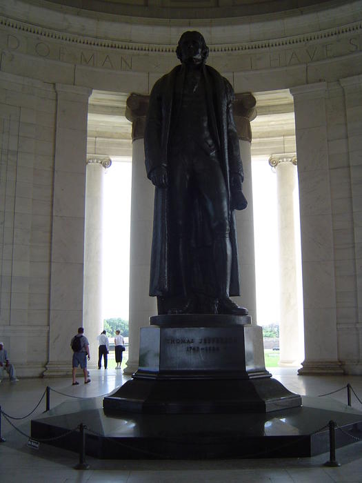 inside the Thomas Jefferson Memorial, Washington DC